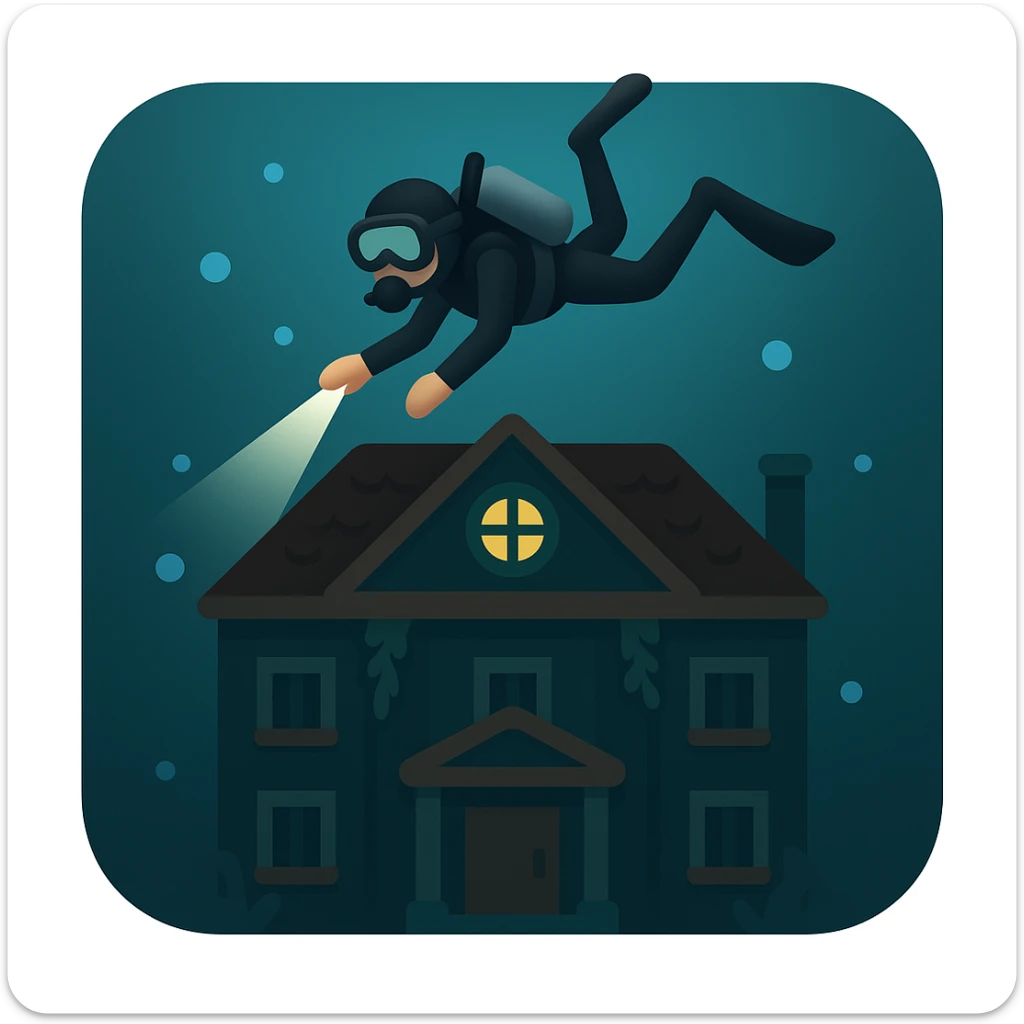 an emoji that symbolizes this movie the deep house sticker