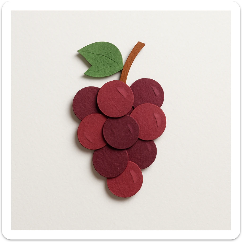 red grapes sticker
