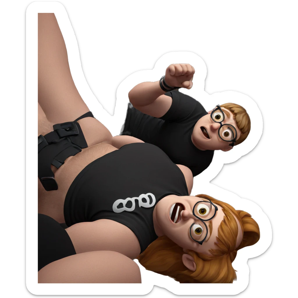 funny meme with glasses sticker