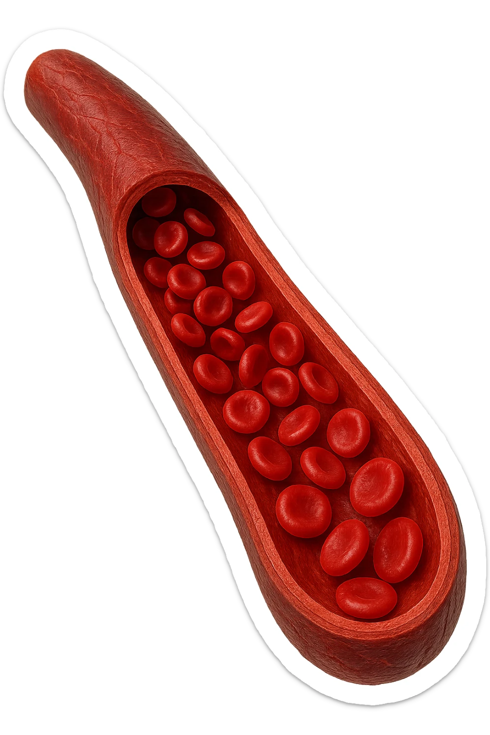 vena umana con globuli rossi sticker