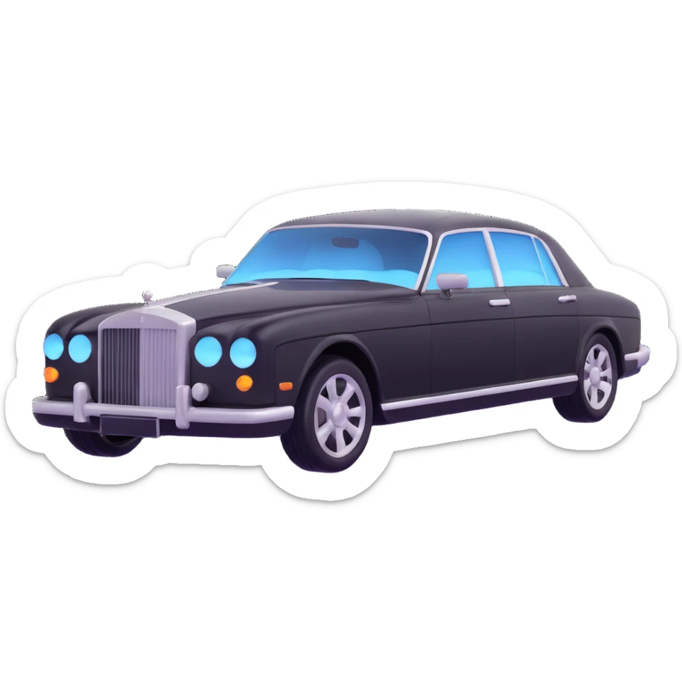 Show the transparent film clearly outside and above the luxury car, as if it is about to be placed, elegant 3D look sticker