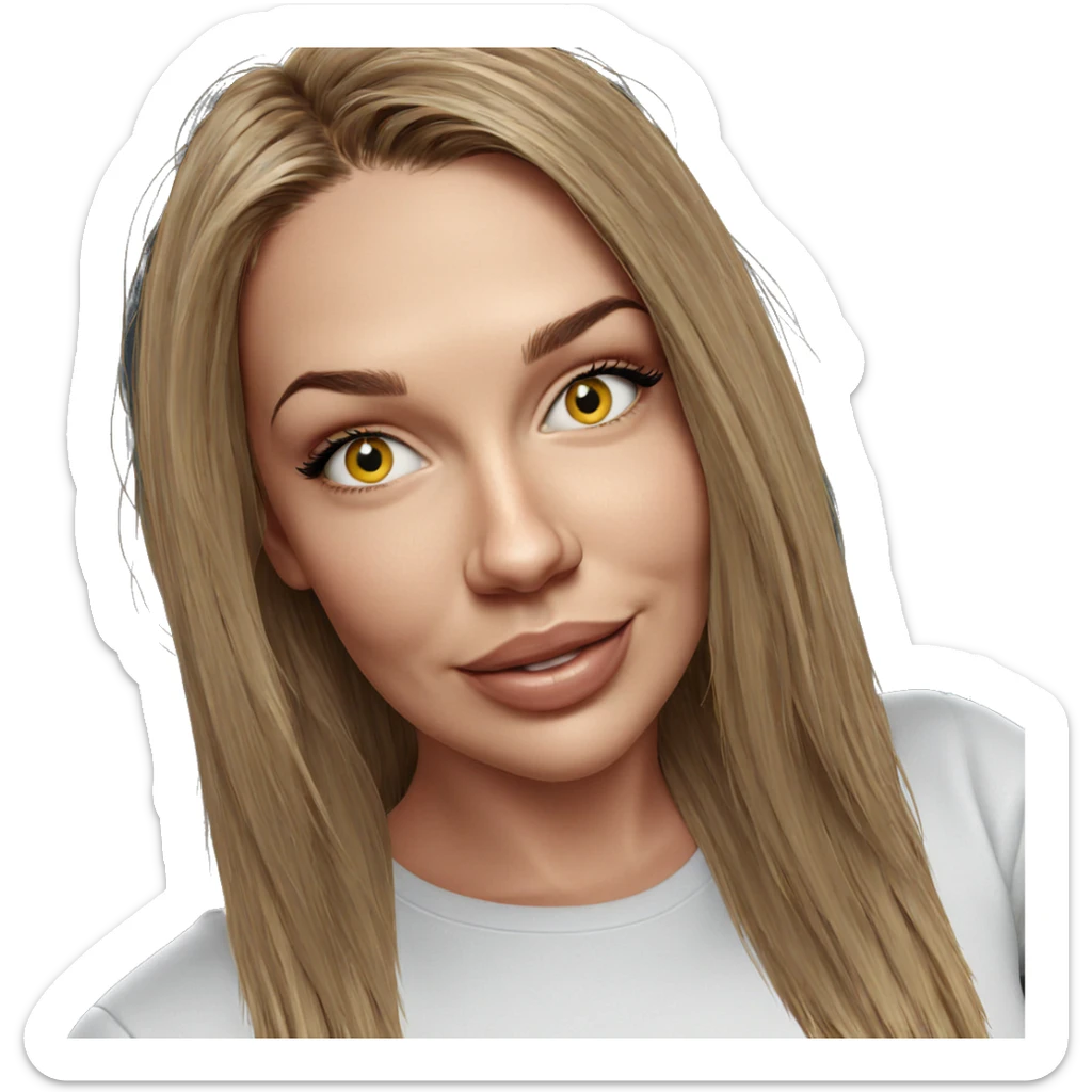 smiling girl with sunflower sticker