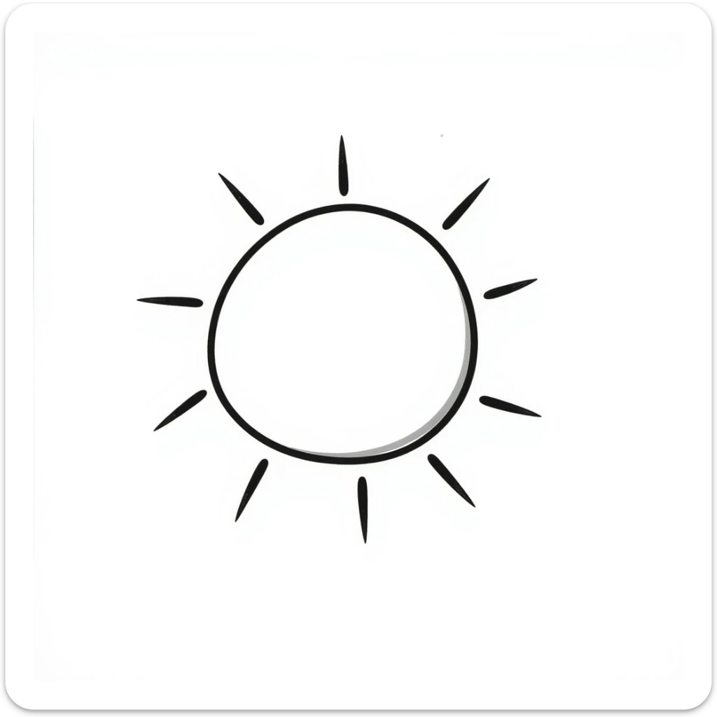Sun sticker