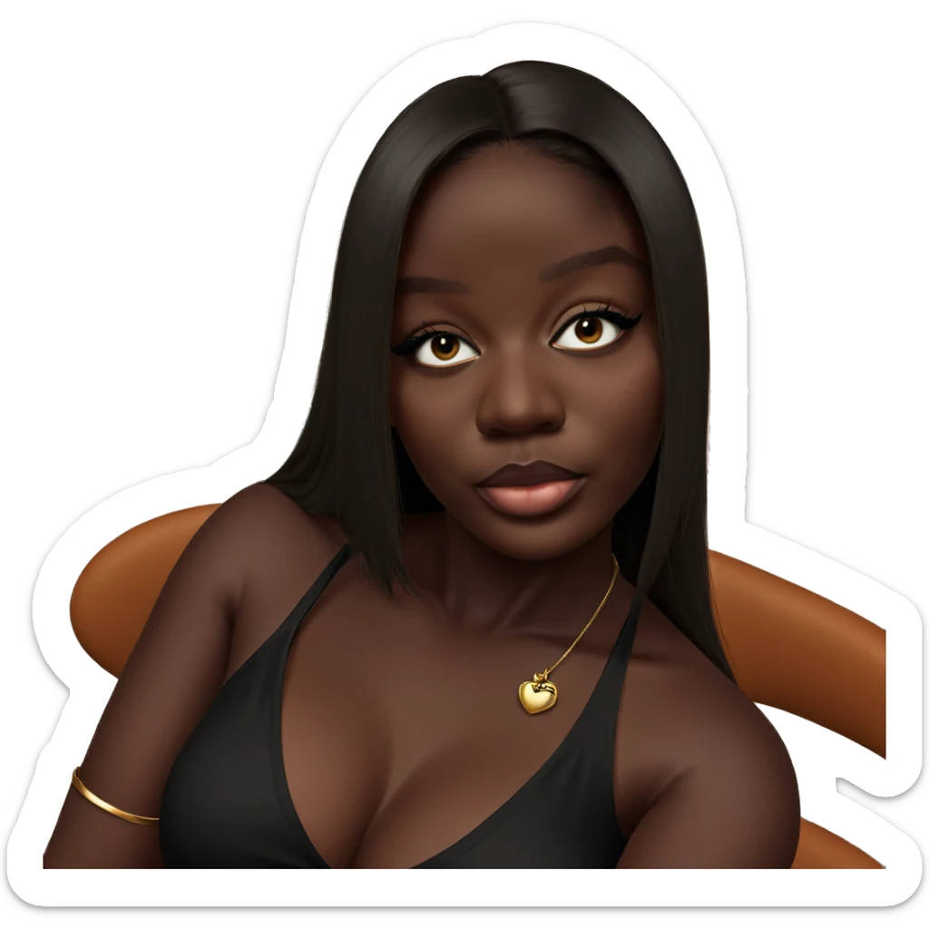 dark beauty in elegance sticker