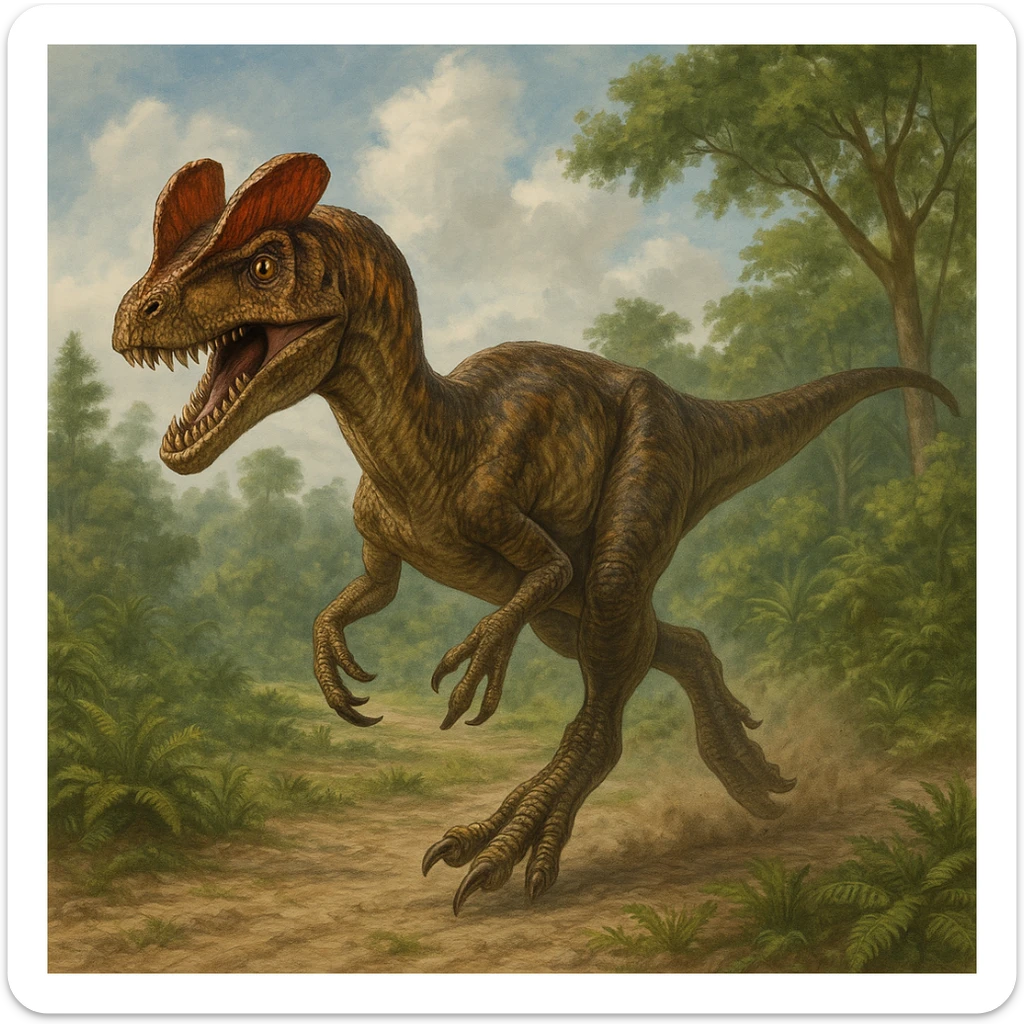 Dilophosaurus sticker