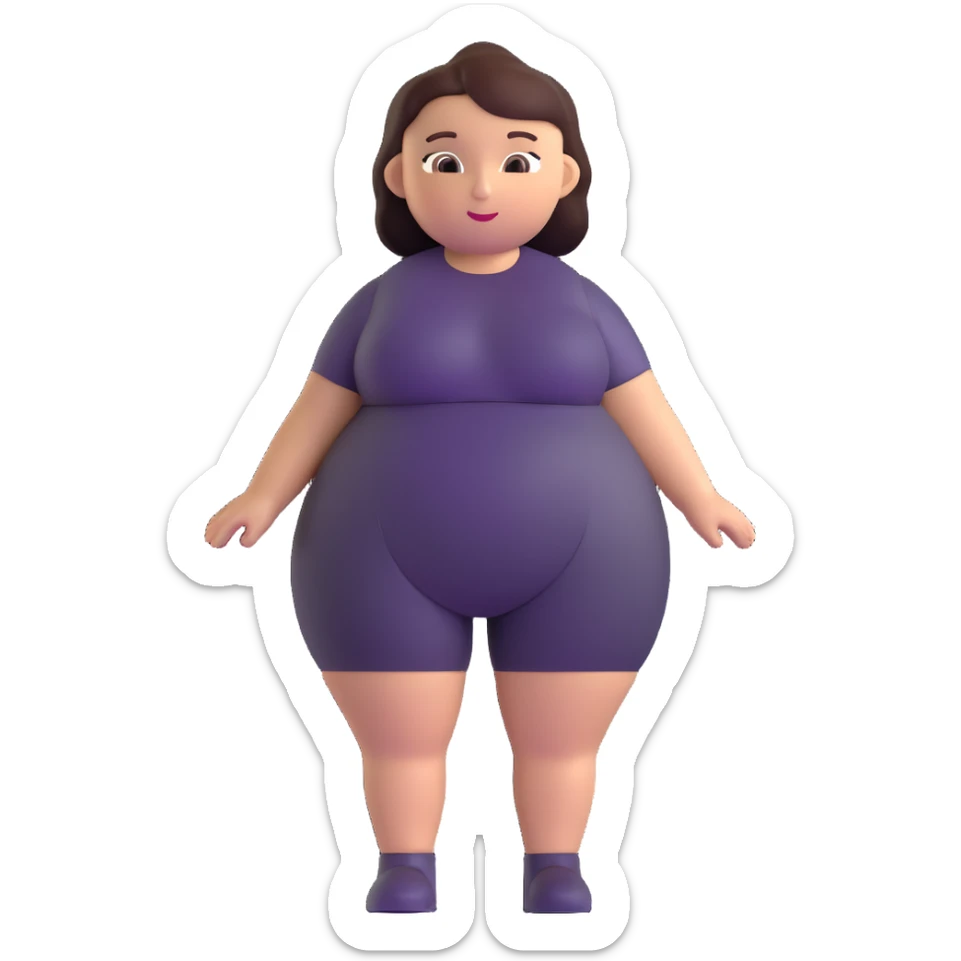 Venus of Willendorf prehistoric limestone figurine, rotund female figure with detailed rounded body sticker