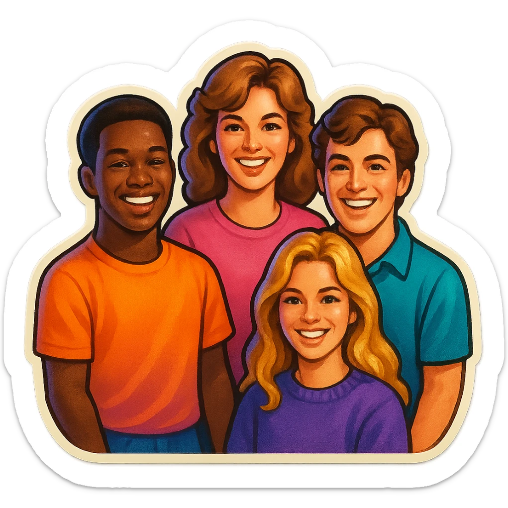 group of people sticker