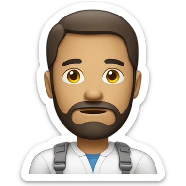 Man tired becausd he has 2 jobs sticker