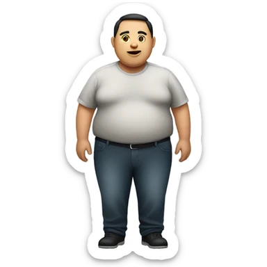 Extremely fat sticker