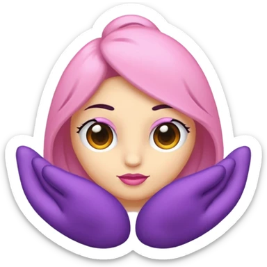 Pembe lavanta 1 dal sticker