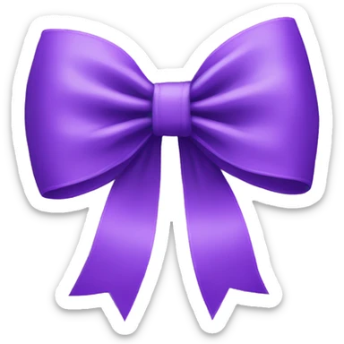 Purple bow  sticker