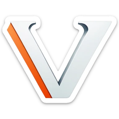 Create a logo for the word CIVIC having the letter v have the line going left and right as it opens up sticker