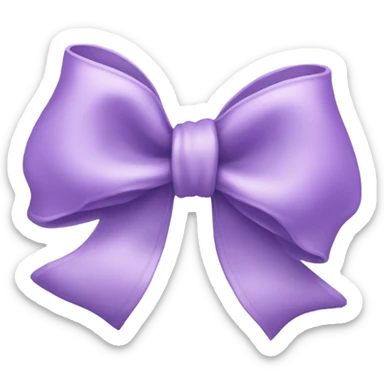 Lilac bow sticker
