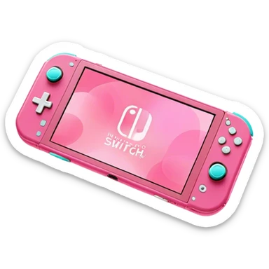 Pink Nintendo switch lite sticker