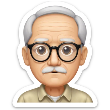 blunt grand pa with black spects sticker