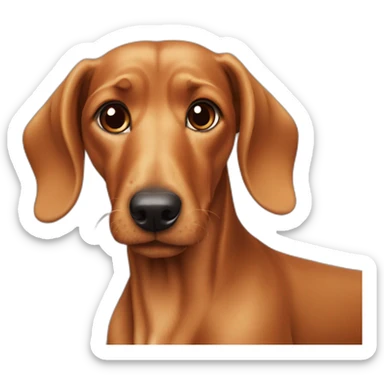 Teckel a poil dur sticker