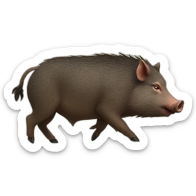 wild boar sticker