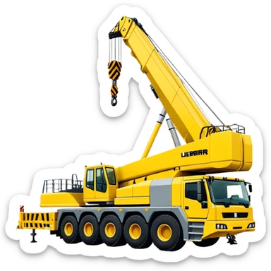 Crane - Liebherr LTM 1200-5.1 (Model Year: 2022) (Iconic colour: Yellow) sticker