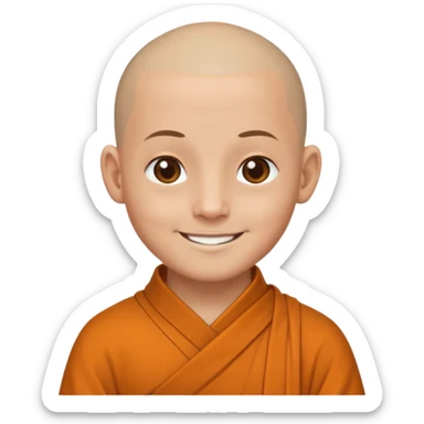 Buddha monks sticker