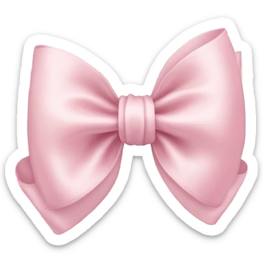 Pale Pink bow sticker