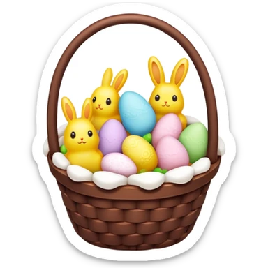  peeps marshmallow easter candy basket kawaii chocolate bunny jelly bean eggs sticker