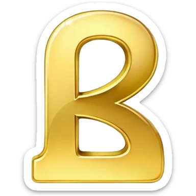 number four  in golden and green shadows sticker