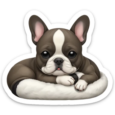 French bulldog sleeping  sticker