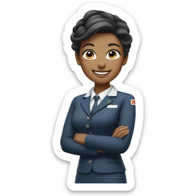Flight attendant  sticker
