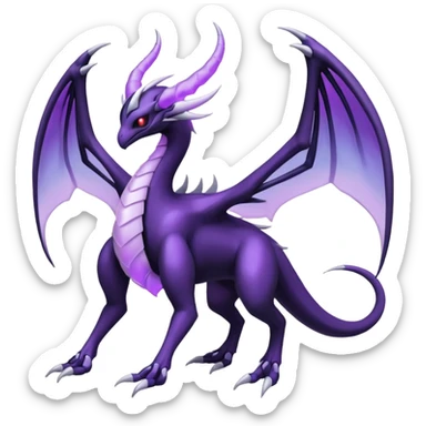 Lunala-Darkrai-Palkia-Fakémon-hybrid-creature (full body)  sticker