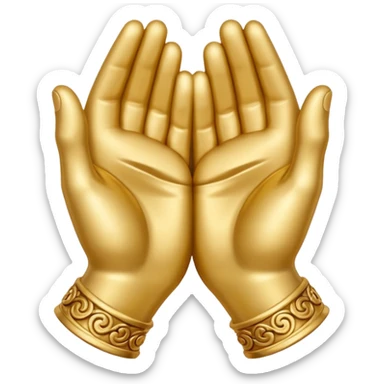 Symbol that represents the union of people sticker