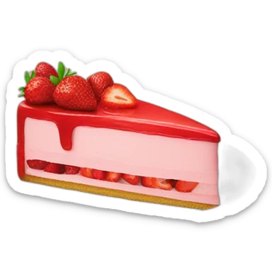 Gâteau à la fraise sticker