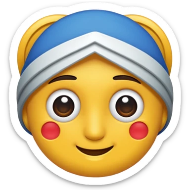 Mavi ateşli mavi kalp sticker