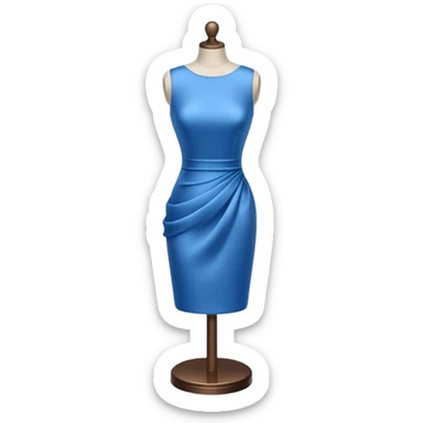 dress mannequin with tinyblue dress sticker