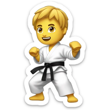 Karateka sticker