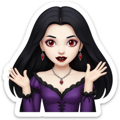 Vampire Girl dancing  sticker