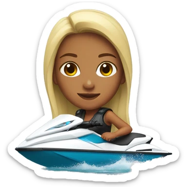 Girl on jetski sticker