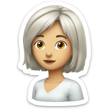 Cara redonda sticker