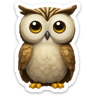 buho poderoso sticker