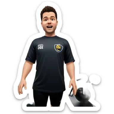 soccer boy in sportswear sticker