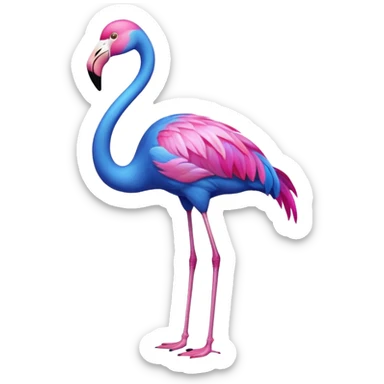 Blue Flamingo 🦩 sticker