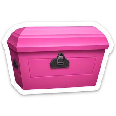 Pink coffin sticker