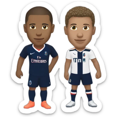 MBAPPE with zayre-emery sticker