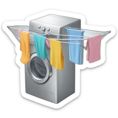 Folding Wing Clothes Dryer sticker