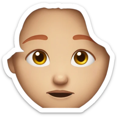 angry girl with short red hair sticker