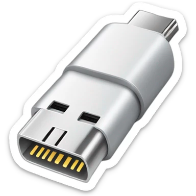 usb type c male connector sticker