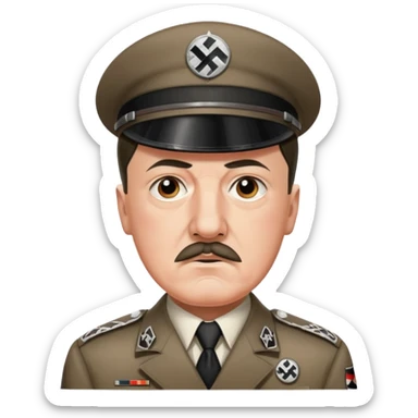 Adolph Hitler nazi sticker