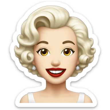 marylin monroe sticker