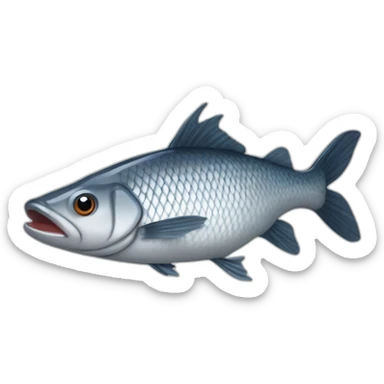 poisson qui mange un raton laveur sticker