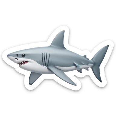 shark with nike shoes on each of his legs and one on his legs sticker