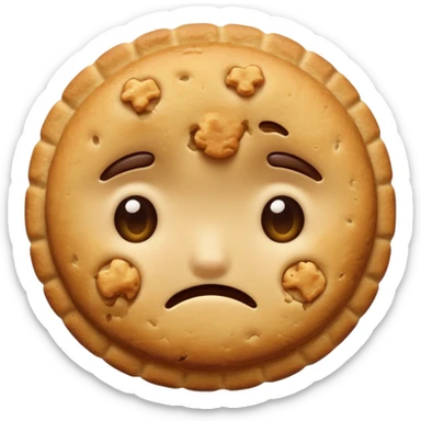 cute biscuit no cream cry sticker